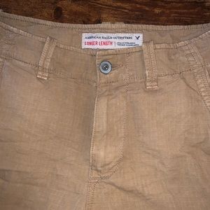 American eagle khaki cargo shorts